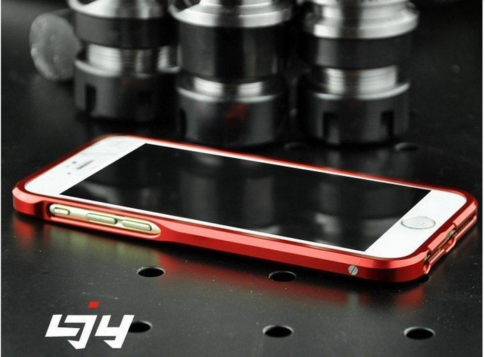 Telefontok LJY Sword 6 iPhone 6 6 6S Alumínium lökhárító keret Kék