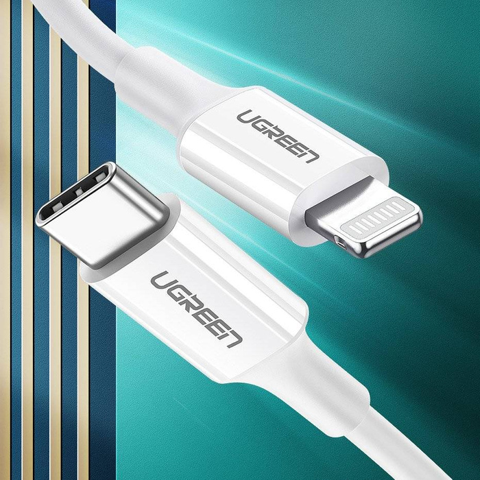 Ugreen USB Typ C - Lightning MFI cable 1m 3A 18W white (10493)
