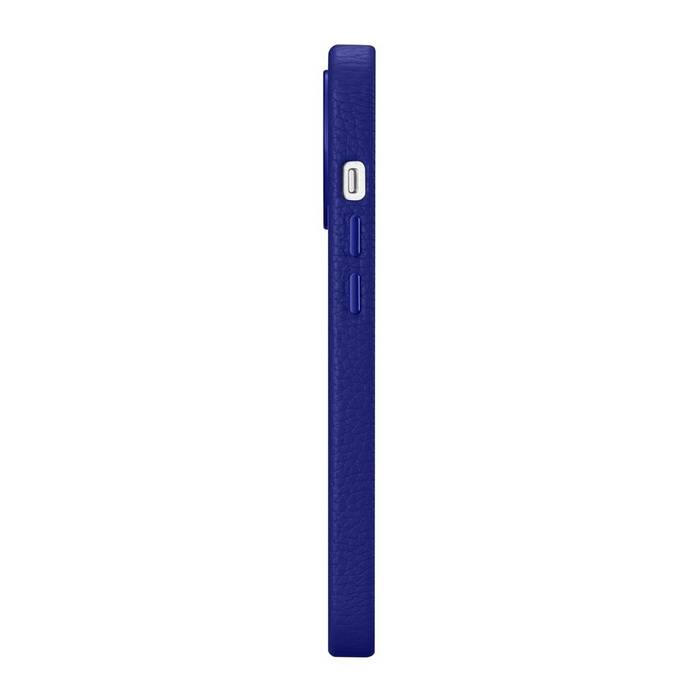 iCarer Litchi Premium Custodia in pelle iPhone 14 Pro Custodia magnetica in pelle con MagSafe blu scuro (WMI14220710-DB)