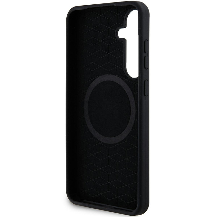 Case BMW BMHMS24M23SROK S24+ S926 black/black hardcase M Silicone Printed Ring MagSafe Case