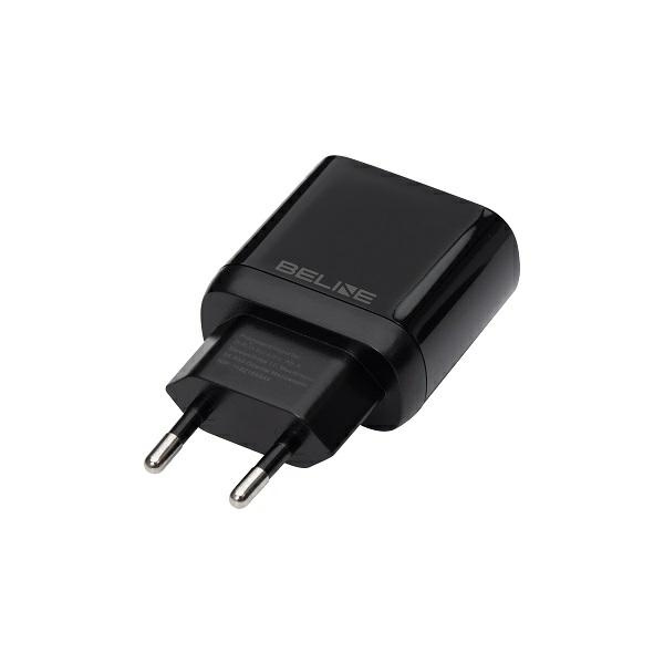 Beline Ład. siec. 1x USB-C 30W + kabellightning czarna /black PD 3.0  BLNCB30L GaN