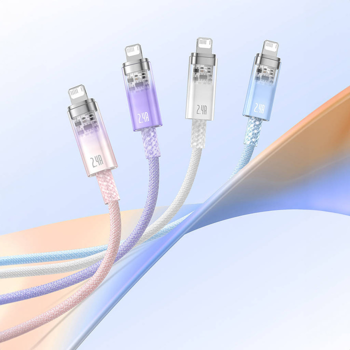 Cavo Baseus Explorer Series USB - Lightning 2.4A 2 m bianco (CATS010102)