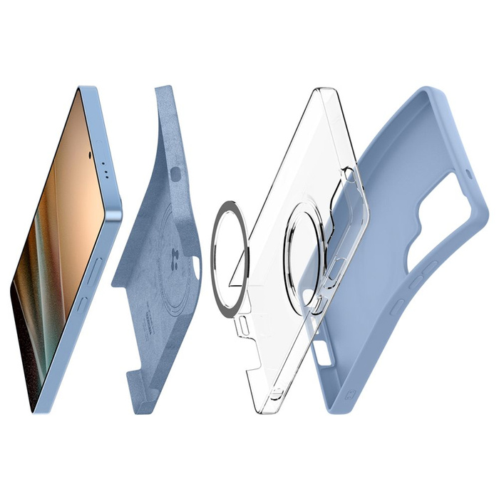 Spigen Mag MagSafe SILICONA FIT GALAXY S25 ULTRA AZUL ZAFIRO