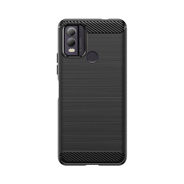 Coque en silicone Carbon Case pour Nokia C22 - noire