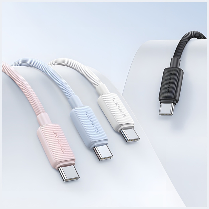 Kabel USAMS KY Series US-SJ691 60W USB-C do USB-C 1m czarny