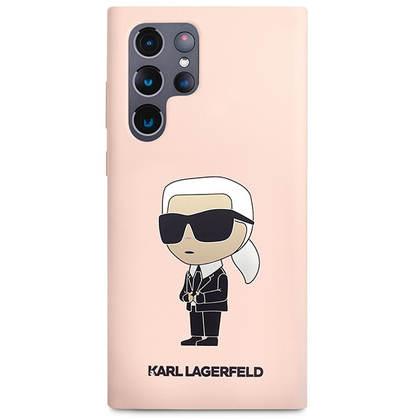 Obal Karl Lagerfeld Silicone NFT Ikonik - Obal Samsung Galaxy S23 Ultra (růžový) Case