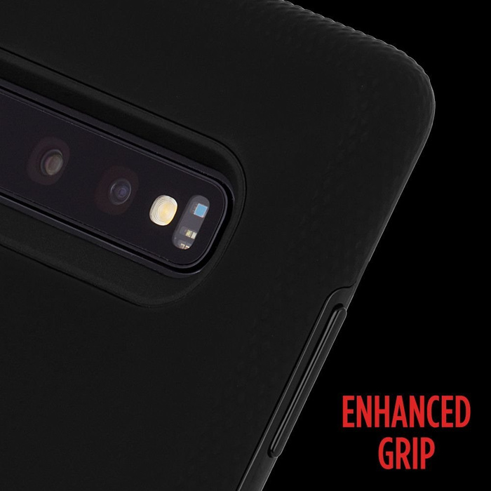 Coque Samsung Galaxy S10+ Plus Case-Mate Tough Grip Black Clear Cover 