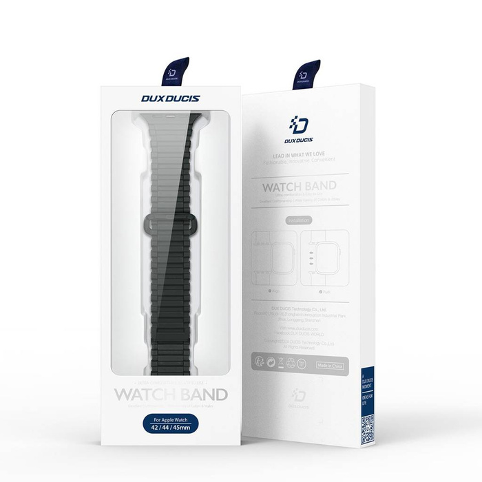 Cinturino Dux Ducis (versione armatura) cinturino per Apple Watch Ultra, SE, 8, 7, 6, 5, 4, 3, 2, 1 (49, 45, 44, 42 mm) cinturino magnetico in silicone verde