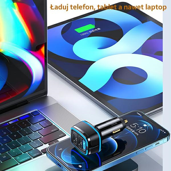 USAMS kormányzás. egyedül. 2xUSB-C + 1xUSB C24 105W gyorstöltés fehér / fehér CC141TC02 (US-CC141)