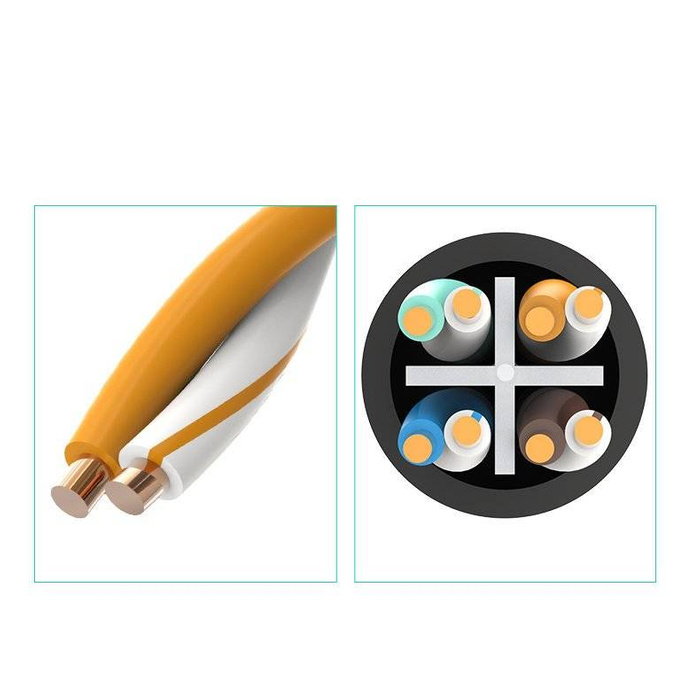 Ugreen extension cable Ethernet RJ45 Cat 6 FTP 1000 Mbps internet cable 0,5 m black (NW112 11278)