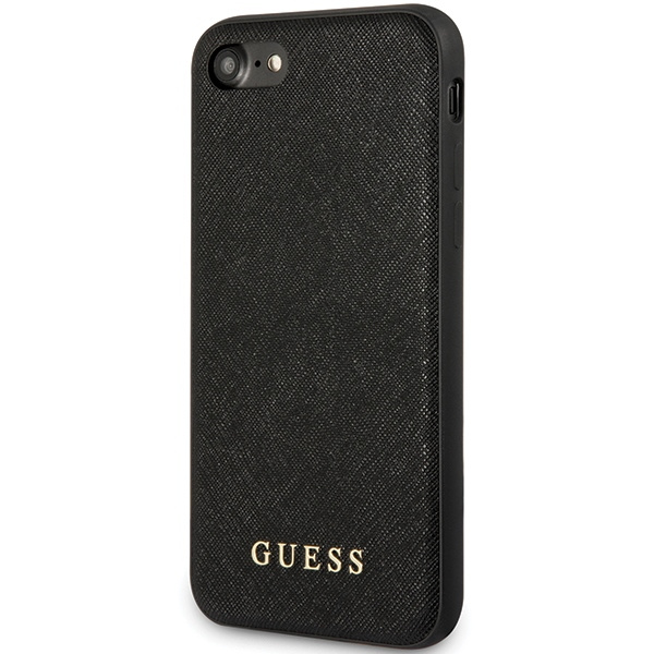 Cover Guess iPhone 7/8 / Se 2020 / Se 2022 Nero/Nero Cinturino Saffiano Case