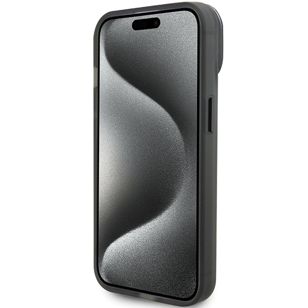 Cover Ferrari FEHMP15SUSCAK iPhone 15 6,1" nero/nero durocase Supporto ad anello Collezione 2023 MagSafe Case