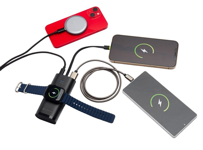 Powerbank Forcell F-Energy F10K4 PD QC3.0 3A 22,5W 10000 mAh kompatybilny z Apple Watch czarny