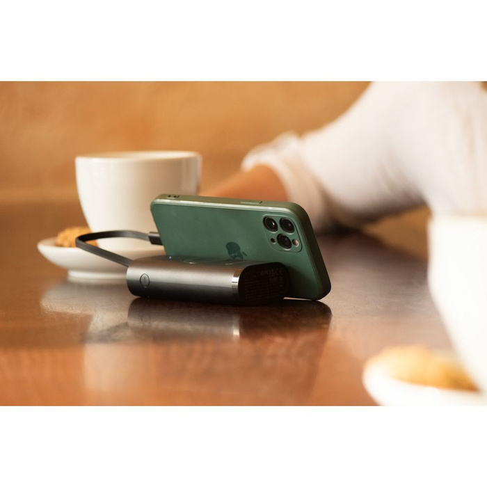 FORCELL F-ENERGY F10k1 powerbank kompatybilny z Apple Watch PD QC3.0 5A 22,5W 10 000 mAh czarny