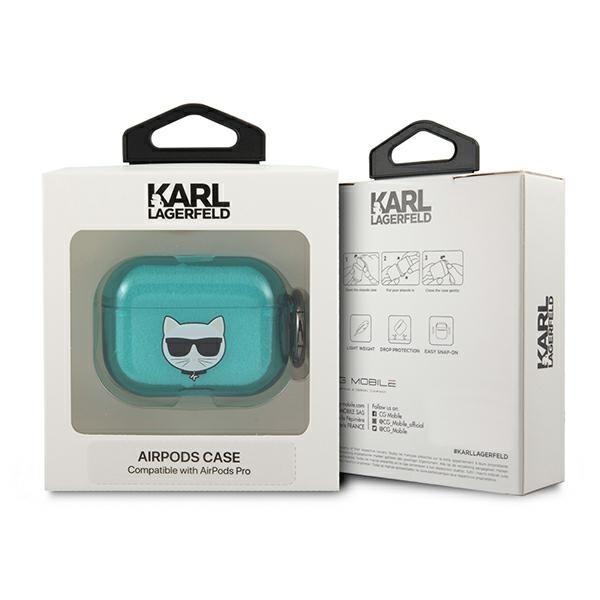 Karl Lagerfeld KLAPUCHFL AirPods Pro cover blue / blue Choupette