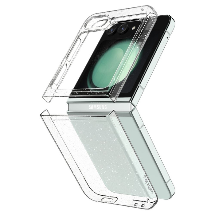 Coque Spigen Peau d'air Galaxy Z Flip 5 Glitter Crystal Case