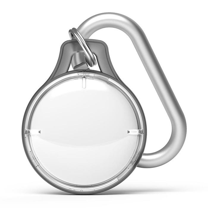 Rinkge Airtag Slim Case Pouch Schlüsselanhänger AirTag Charm mit Karabiner schwarz