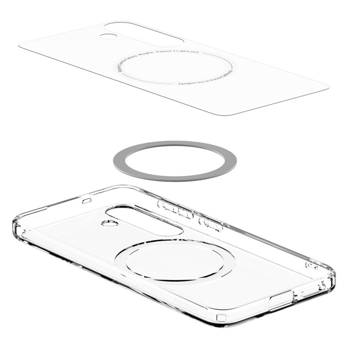 Coque Spigen Ultra Hybrid Mag MagSafe GALAXY S25 CLAIR/BLANC