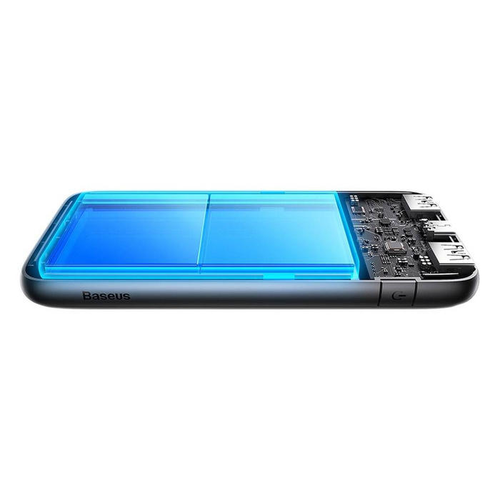 Baseus Baseus Pro 10000mAh 20W weiße Powerbank mit USB Typ A - USB Typ C 3A 0,3 m Kabel (PPBD040202)