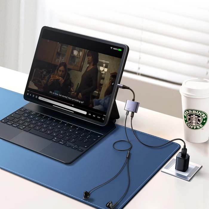 Joyroom SY-L02 Adattatore DAC Lightning a 2x Lightning 2in1 - nero