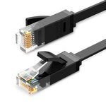 Kábel UGREEN Ethernet RJ45 Cat.6 UTP Flat 10m Fekete Ethernet RJ45 Cat.6 UTP Flat 10m Fekete