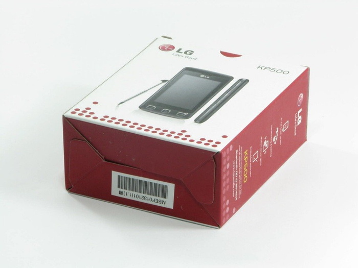 Boîte LG KP500 CD Drivers Câble Manuel