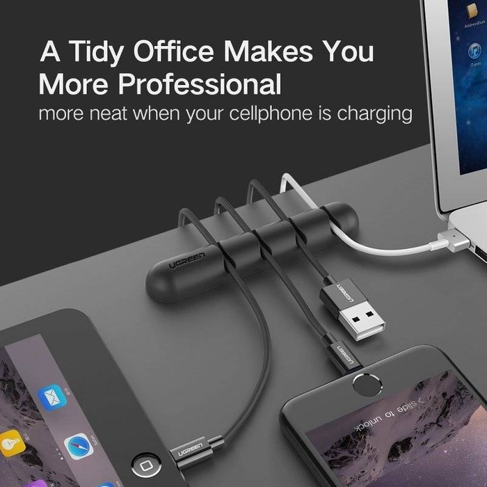 UGREEN organizador de cables 4 ranuras (2 piezas)