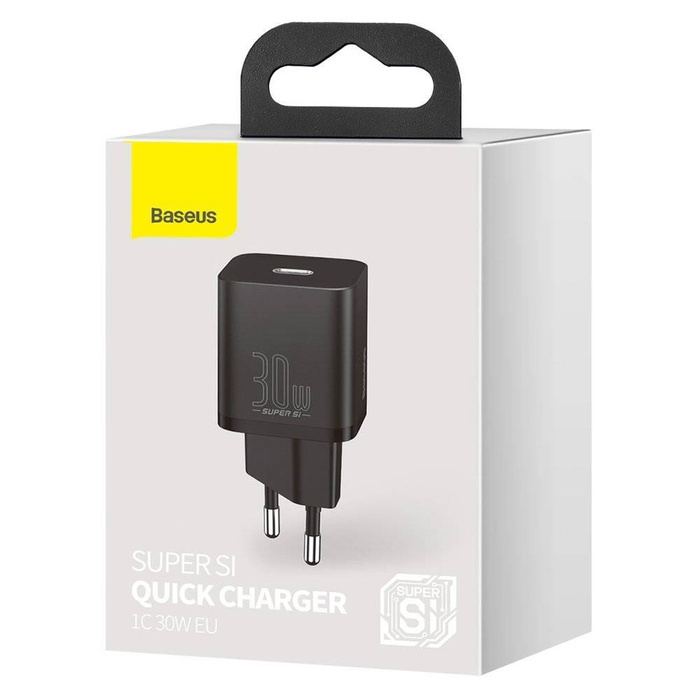 Baseus Super Si 1C fast wall charger USB Type C 30 W Power Delivery Quick Charge black (CCSUP-J01)