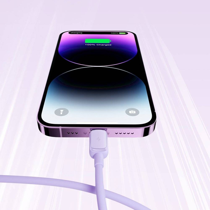 Lightning - Câble USB 2.4A 1.2m Joyroom S-AL012A14 - violet