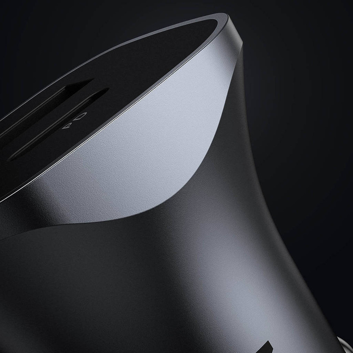 Ugreen fast nabíječka auto USB-A / USB-C 18W šedá (CD130)