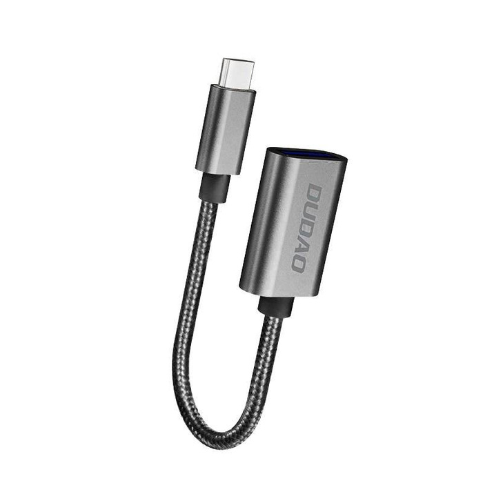 Cavo adattatore Dudao OTG da USB 2.0 a USB tipo C grigio (L15T)