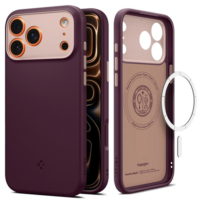 Spigen NANO POP Mag MagSafe IPhone 17 PRO BURGUNDY BEAN