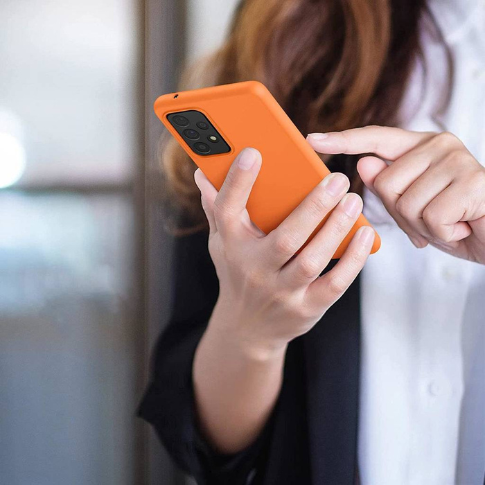 Silikon Case flexibilní silikonový pouzdro kryt Samsung Galaxy A03s červený