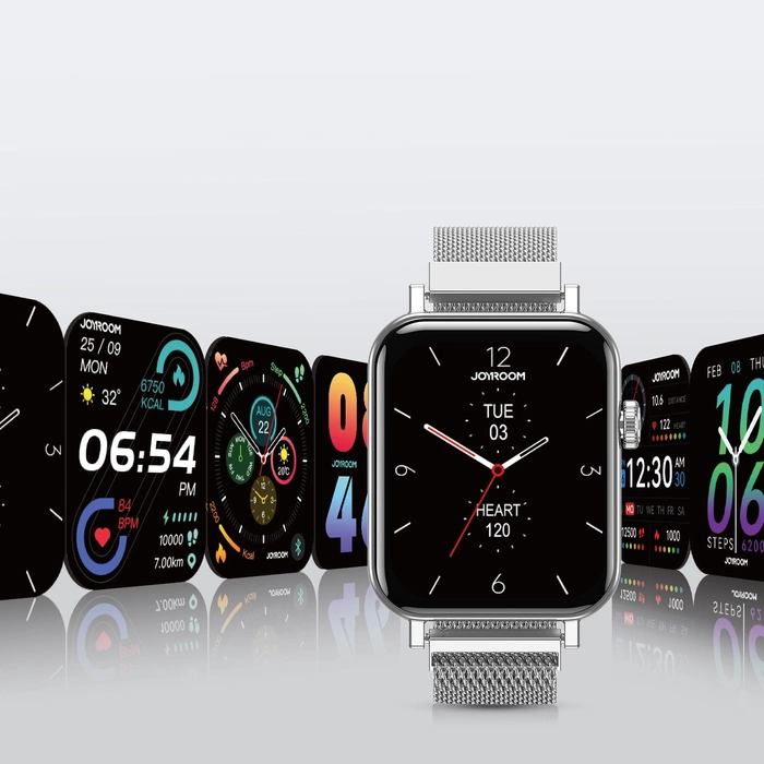 Joyroom JR-FT5 IP68 Smartwatch mit Anrufannahmefunktion – Silber