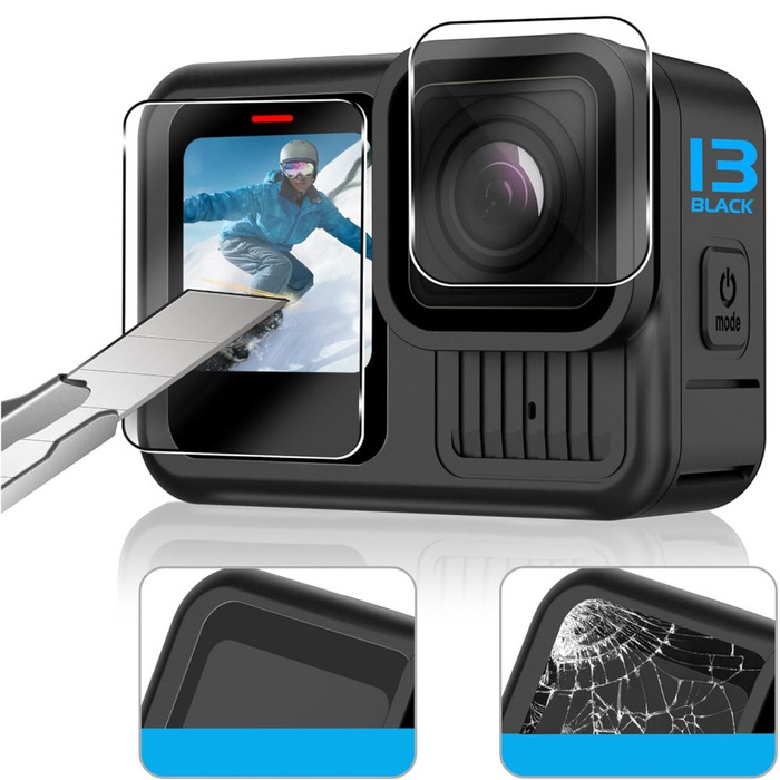 SZKŁO HARTOWANE TECH-PROTECT GLASS FIT+ 2-SET GOPRO HERO 13 CLEAR