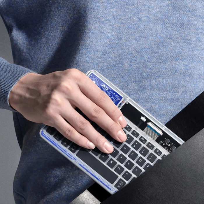 Dux Ducis Keyboard (CK Series) Wireless for Laptop / Tablet / Phone - Transparent
