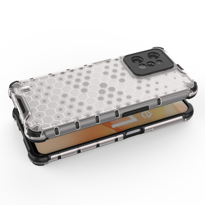 Funda blindada Honeycomb con marco de gel Realme C31 transparente