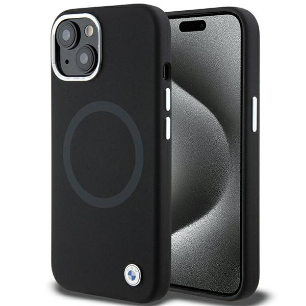 Bmw Bmhmp15ssilbk2 IPhone 15 6.1" Black/black Signature Liquid Silicone MagSafe