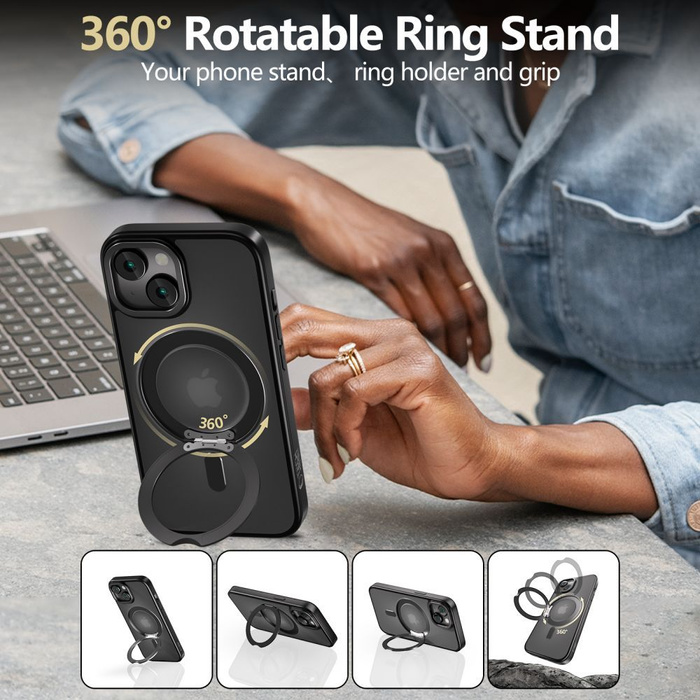 TECH-PROTECT MAGRING MAGSAFE IPHONE 16E MATTE BLACK