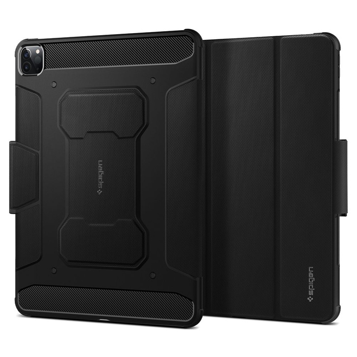Cover SPIGEN iPad Pro 12.9 2021 Rugged Armor "pro" Custodia nera