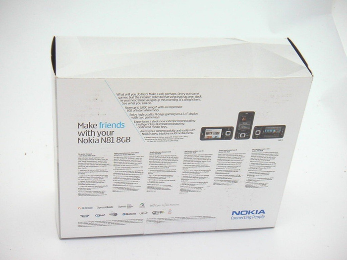 Box NOKIA N81 8GB CD Cable Manual