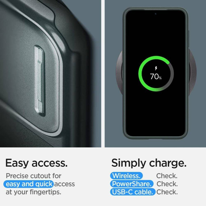Case Spigen Optik Armor Galaxy S23 Abyss Green Case