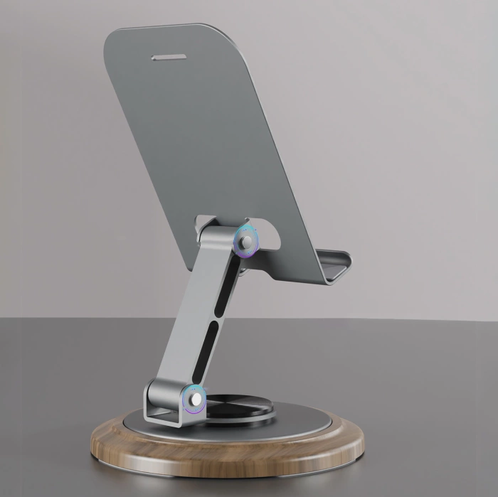 Dudao F17M 360° metal phone stand - gray