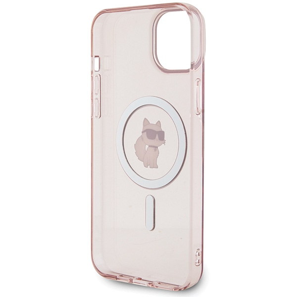 Etui Karl Lagerfeld KLHMP15MHFCCNOP iPhone 15 Plus 6.7" różowy/pink hardcase IML Choupette MagSafe Case
