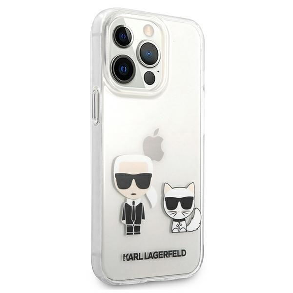 Puzdro KARL LAGERFELD Apple iPhone 13 Pro Max Transparentné pevné puzdro Karl &amp; Choupette Clear