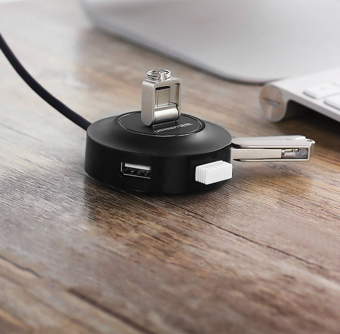 Ugreen HUB 4in1 4xUSB-A 2.0 480Mbps 1m bianco (CR106)