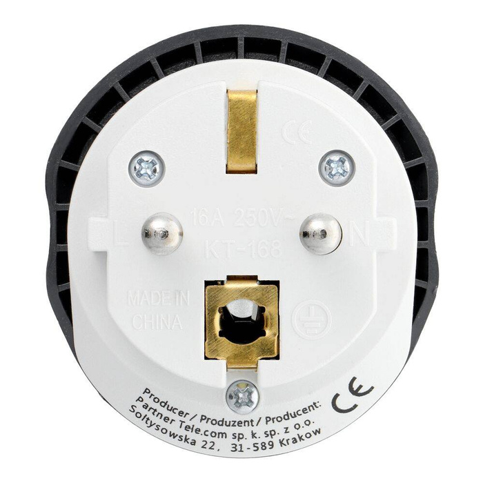 Adapter podróżny Blue Star GO TO Europe (Type E) 16A biały