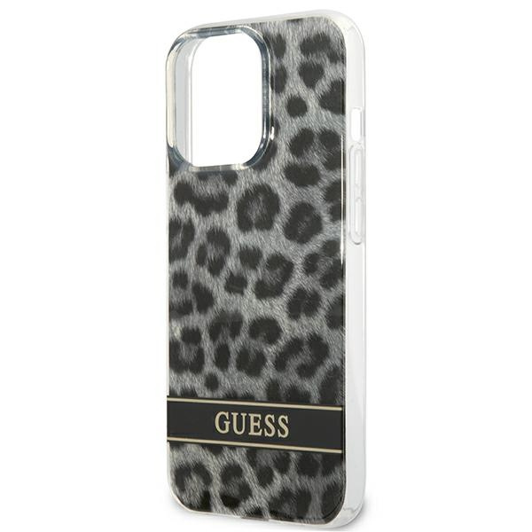 Case GUESS Apple iPhone 13 13 Pro Leopard Grey Hardcase
