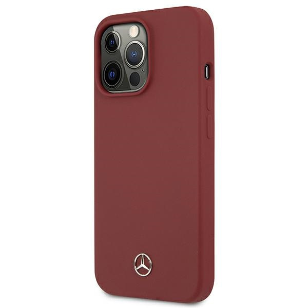 Funda MERCEDES Apple iPhone 13 Pro Silicone Line Red Hardcase