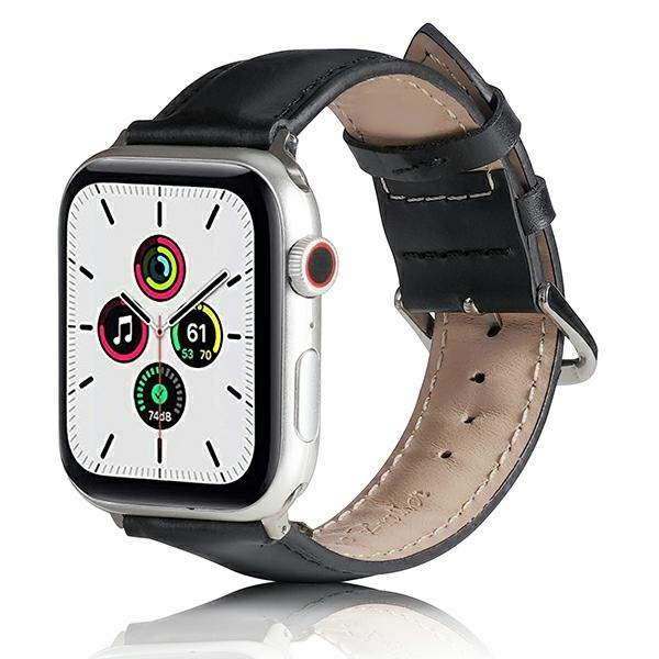 Beline pasek Apple Watch Leather42/44/45/49mm czarny /black
